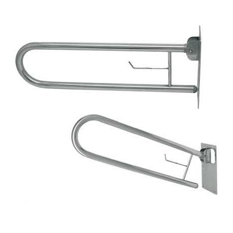 Asidero abatible fabricado en acero inoxidable acabado satinado medida 80cm