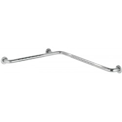 Asidero ángulo 90º fabricado en acero inoxidable AISI304 a dos paredes acabado brillante medidas 50X50cm.