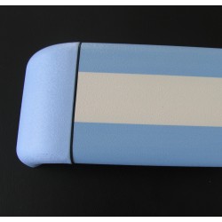 Pasamanos paragolpes dos colores de aluminio con recubrimiento de pvc