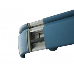 Pasamanos-Paragolpes anatómico de aluminio con recubrimiento de pvc