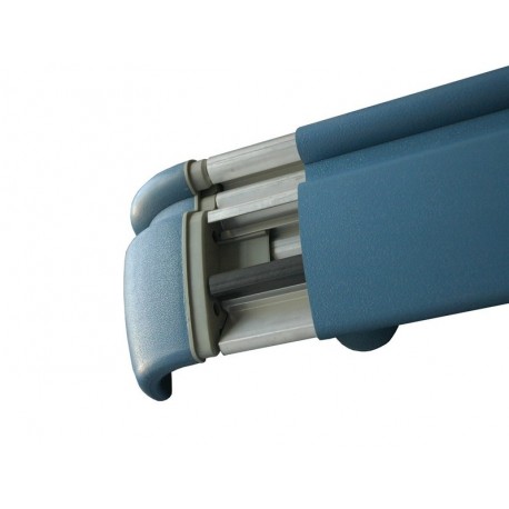 Pasamanos-Paragolpes anatómico de aluminio con recubrimiento de pvc