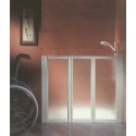 Mampara de ducha plegable para discapacitados 80x80cm